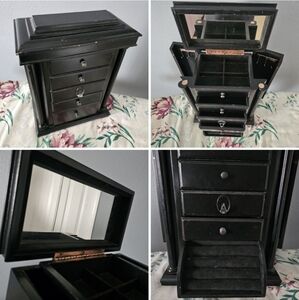 Vintage wood jewelry box